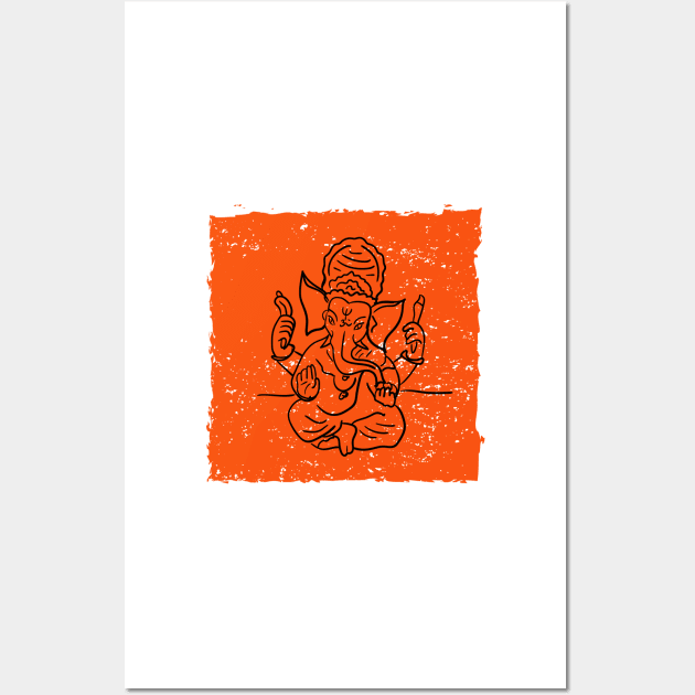 Ganesha Wall Art by IDesign23